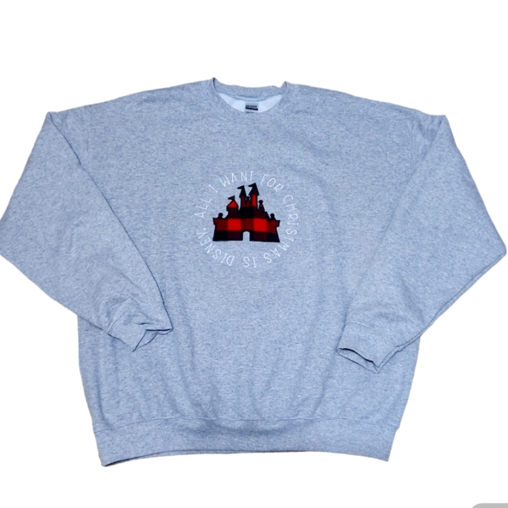 Women's "All I Want for Christmas Is‎ Disney", Sweatshirt Size XL